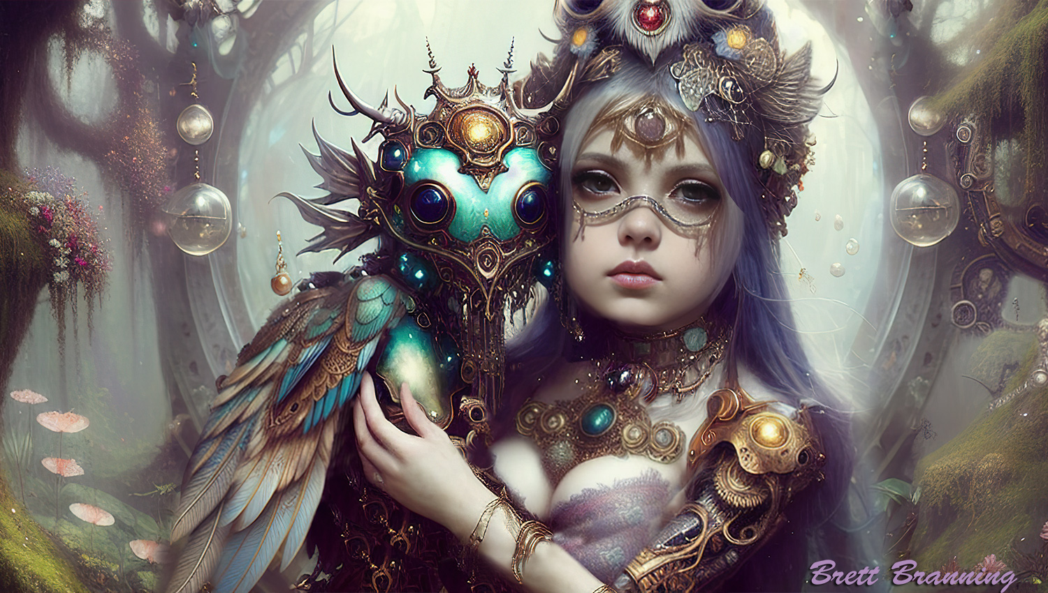 Athalia and the Owl — Brett Branning artwork