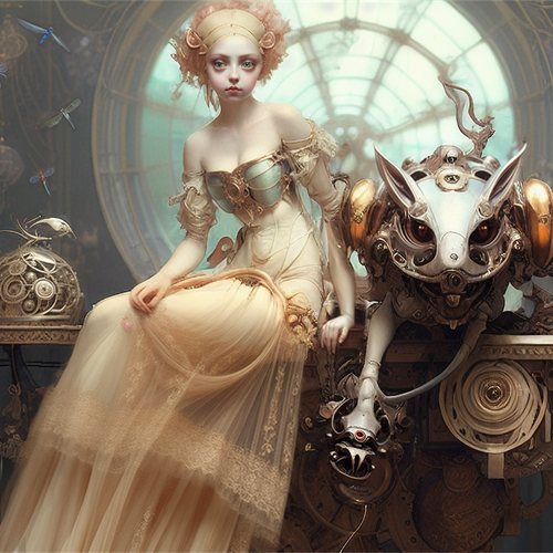 Xynaxos and the Aelarins — Brett Branning artwork
